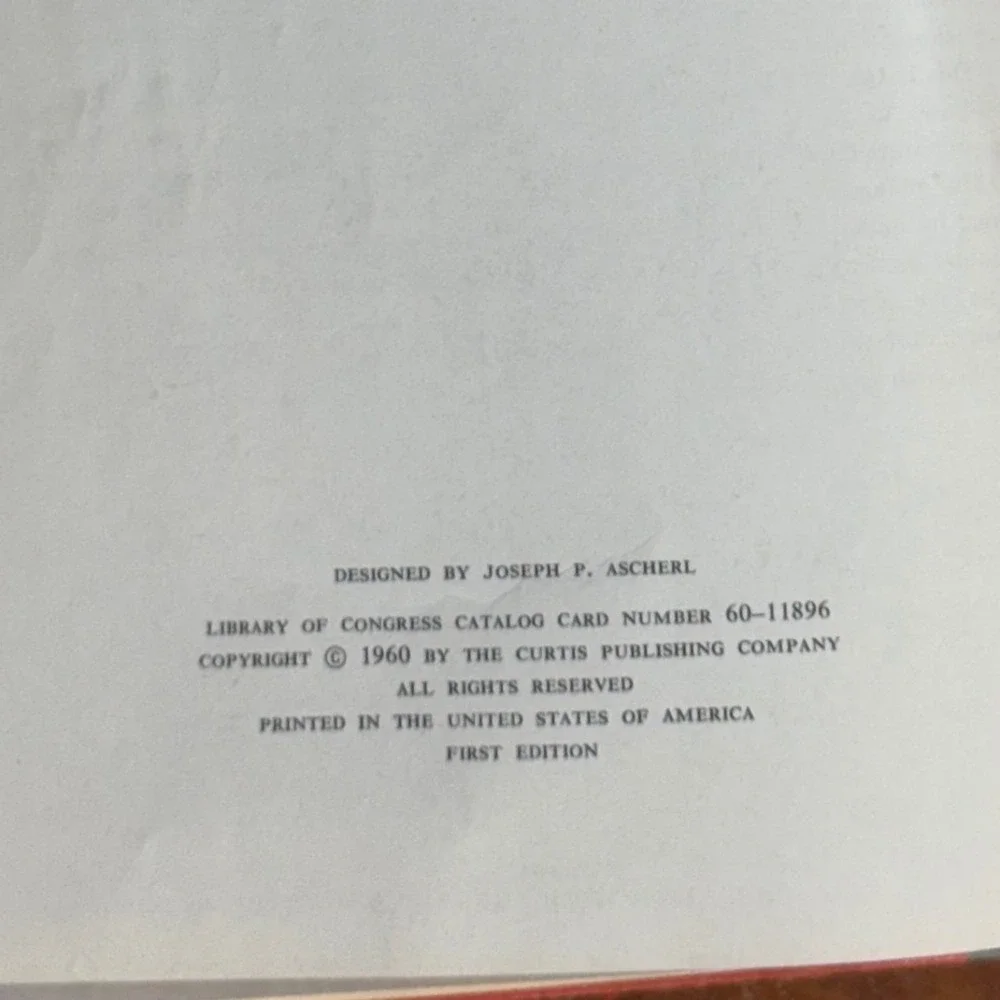 Vintage 1960 Ladies' Home Journal Cookbook Carol Truax Hardcover First Edition